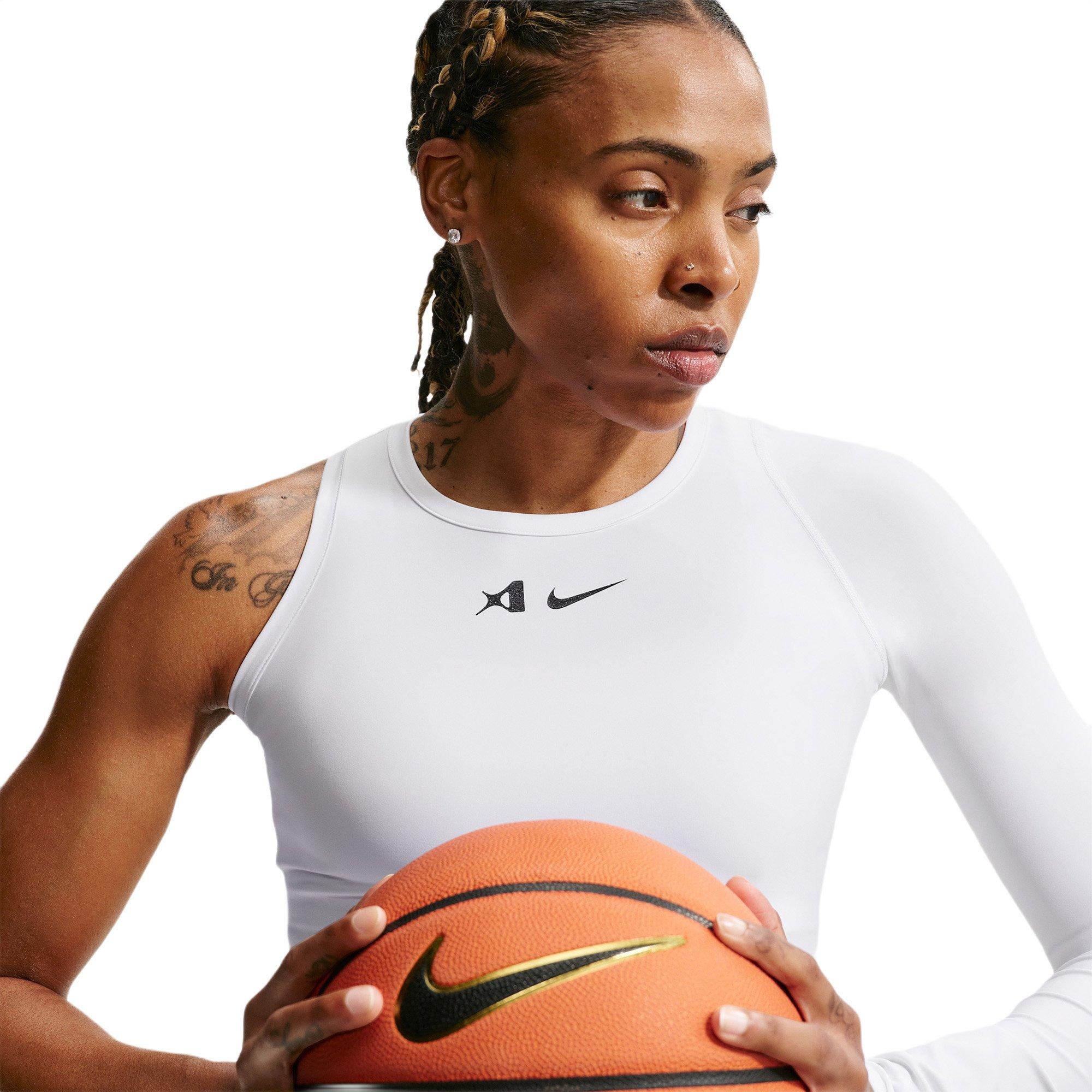Nike A'ja Wilson Women's A'symmetric Reversible Dri-FIT Basketball Top - WHITE/BLACK
